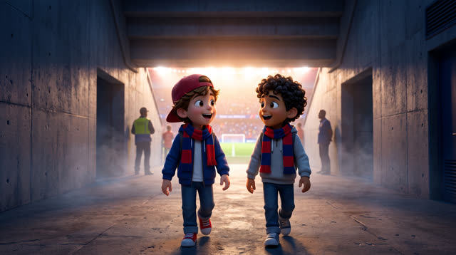 Scene 6 - Noah & Mehdi découvrent le PSG 🔴🔵 | Tous ensemble on chantera | Lala Kids Planet