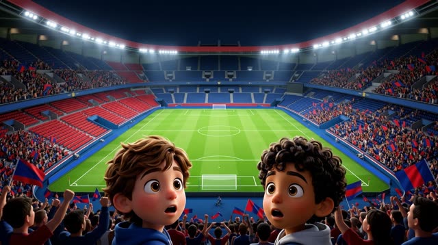 Scene 7 - Noah & Mehdi découvrent le PSG 🔴🔵 | Tous ensemble on chantera | Lala Kids Planet