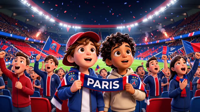 Scene 8 - Noah & Mehdi découvrent le PSG 🔴🔵 | Tous ensemble on chantera | Lala Kids Planet