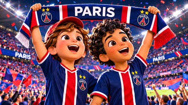 Scene 10 - Noah & Mehdi découvrent le PSG 🔴🔵 | Tous ensemble on chantera | Lala Kids Planet