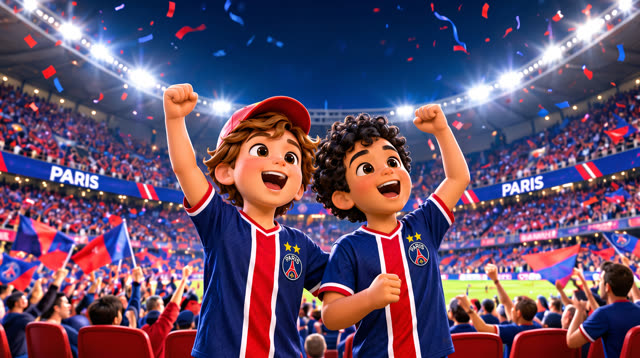 Scene 14 - Noah & Mehdi découvrent le PSG 🔴🔵 | Tous ensemble on chantera | Lala Kids Planet