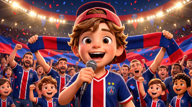 Scene 15 - Noah & Mehdi découvrent le PSG 🔴🔵 | Tous ensemble on chantera | Lala Kids Planet