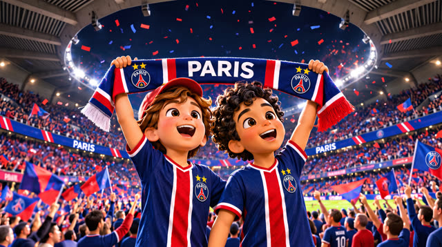 Scene 17 - Noah & Mehdi découvrent le PSG 🔴🔵 | Tous ensemble on chantera | Lala Kids Planet
