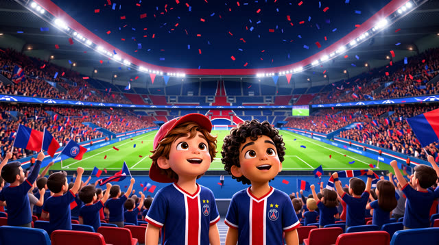 Scene 21 - Noah & Mehdi découvrent le PSG 🔴🔵 | Tous ensemble on chantera | Lala Kids Planet