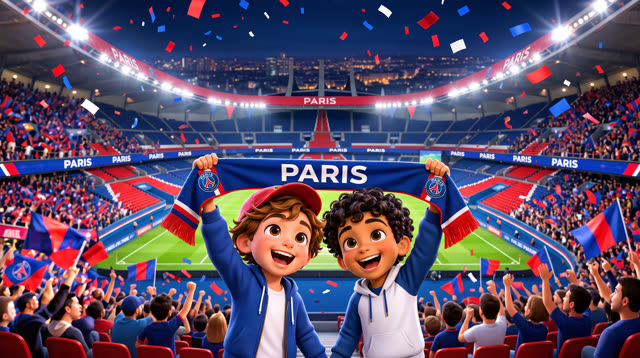 Scene 22 - Noah & Mehdi découvrent le PSG 🔴🔵 | Tous ensemble on chantera | Lala Kids Planet