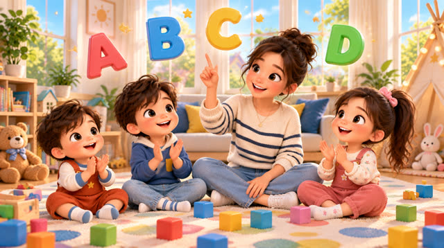 Scene 1 - HAPPY MAPLE HOUSE – ABC PHONICS SONG