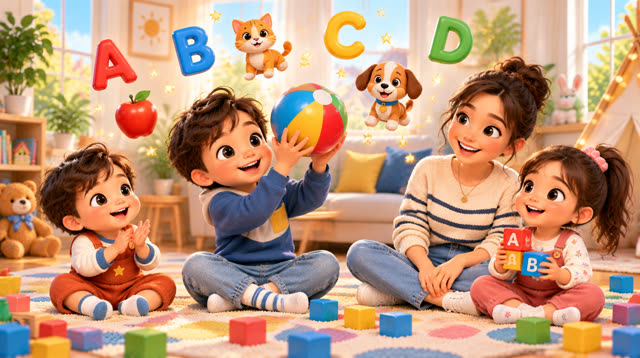 Scene 3 - HAPPY MAPLE HOUSE – ABC PHONICS SONG