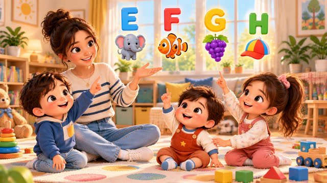 Scene 5 - HAPPY MAPLE HOUSE – ABC PHONICS SONG