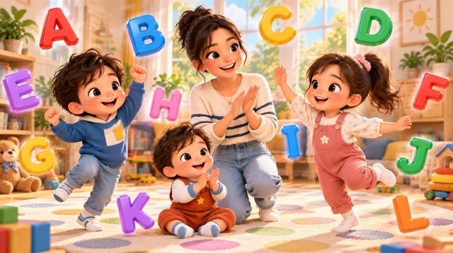 Scene 6 - HAPPY MAPLE HOUSE – ABC PHONICS SONG