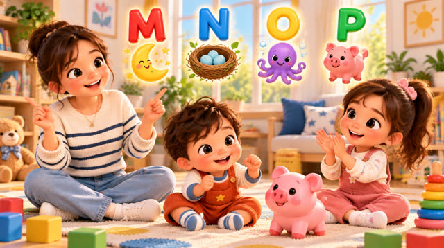 Scene 9 - HAPPY MAPLE HOUSE – ABC PHONICS SONG
