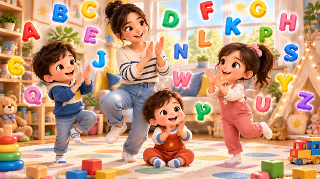 Scene 11 - HAPPY MAPLE HOUSE – ABC PHONICS SONG