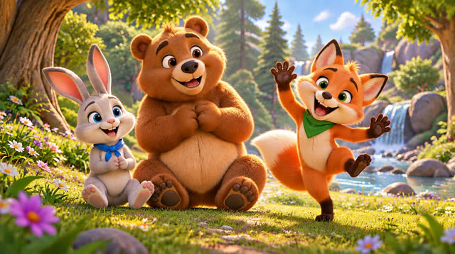Scene 5 - Bunny, Bear and Fox — Let's Dance!