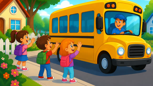 Scene 2 - Wheels on the bus