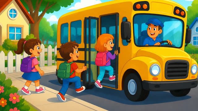 Scene 4 - Wheels on the bus