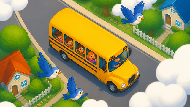 Scene 8 - Wheels on the bus