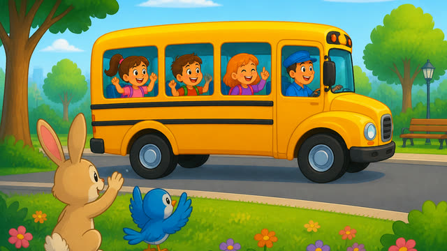 Scene 10 - Wheels on the bus