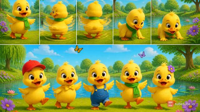 Scene 7 - Five Color Duckies – Quack Quack Dance!
