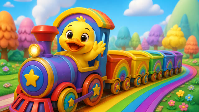 Scene 1 - Zuzu’s Rainbow Train Color Song