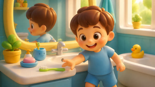 Scene 3 - Dino Brush Time