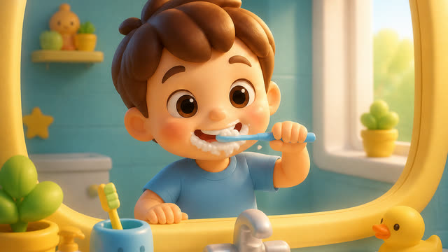 Scene 5 - Dino Brush Time