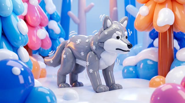 Scene 1 - Le Loup Père Noël