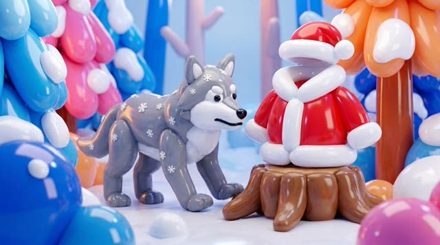 Scene 3 - Le Loup Père Noël