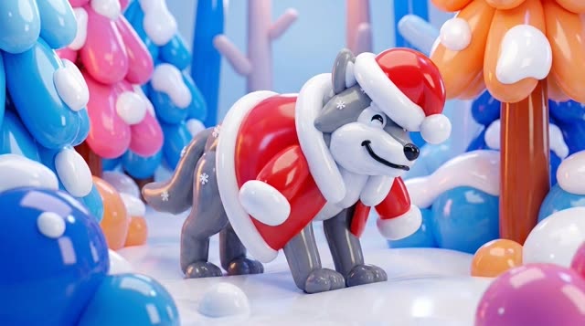 Scene 4 - Le Loup Père Noël