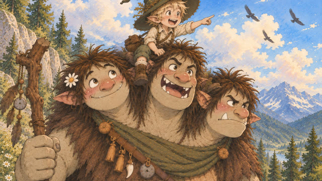 Scene 9 - Trois têtes et un grand cœur