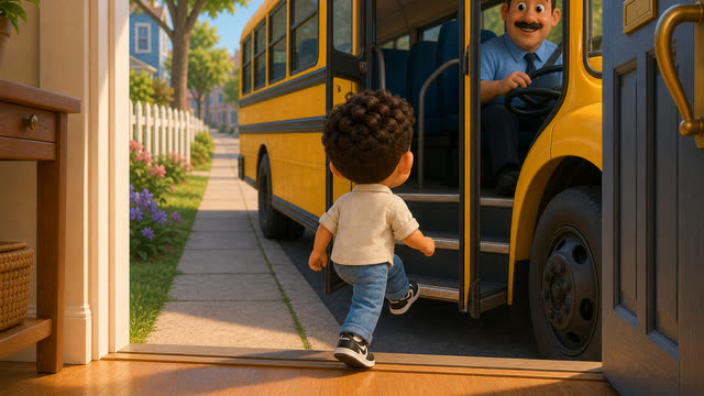 Scene 8 - The Big Bright Yellow Bus