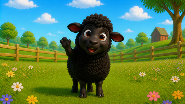 Scene 22 - Baa baa black sheep