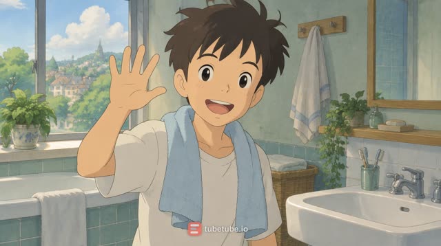 Scene 1 - يلا نغسل يدينا مع فقاعة