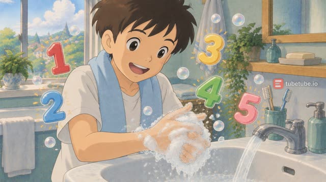 Scene 9 - يلا نغسل يدينا مع فقاعة