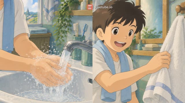Scene 11 - يلا نغسل يدينا مع فقاعة