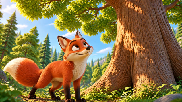 Scene 5 - The fox and the crow