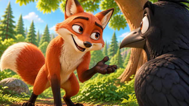Scene 8 - The fox and the crow