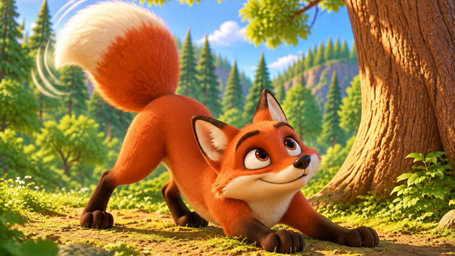 Scene 11 - The fox and the crow