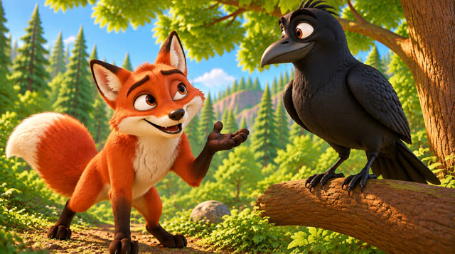 Scene 12 - The fox and the crow