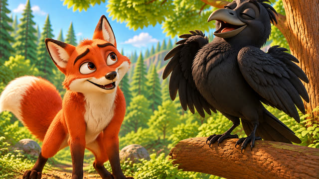 Scene 13 - The fox and the crow