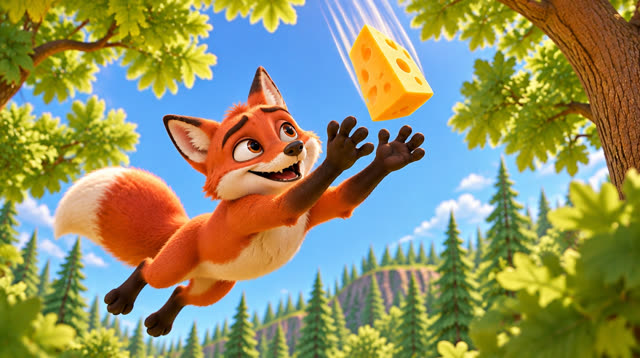 Scene 17 - The fox and the crow