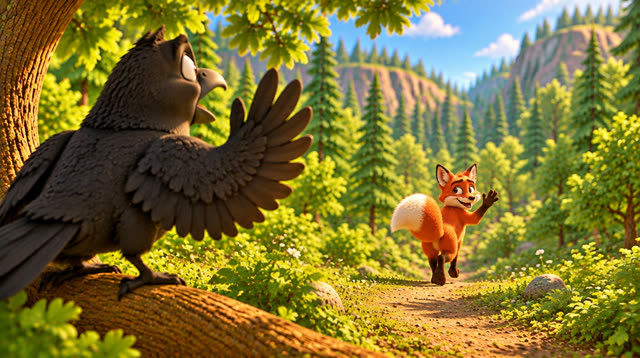 Scene 20 - The fox and the crow