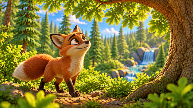 Scene 28 - The fox and the crow