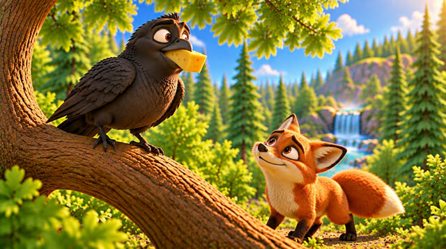 Scene 29 - The fox and the crow