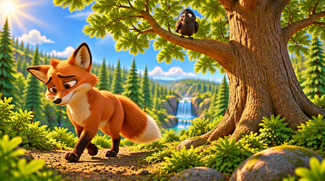 Scene 31 - The fox and the crow