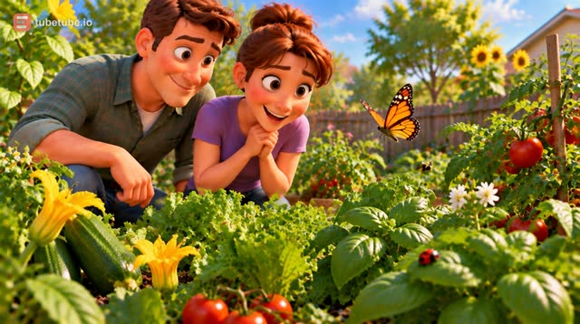 Scene 14 - Pedro and Camilia and the Garden