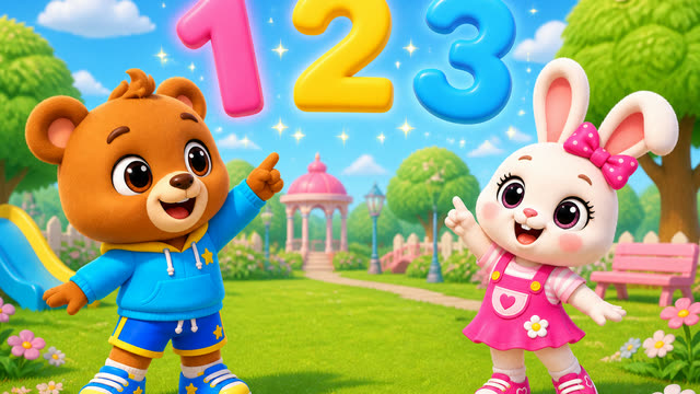 Scene 2 - Count With Me! 1 to 10 | Bubu & Berry Kids Song