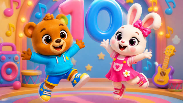 Scene 18 - Count With Me! 1 to 10 | Bubu & Berry Kids Song