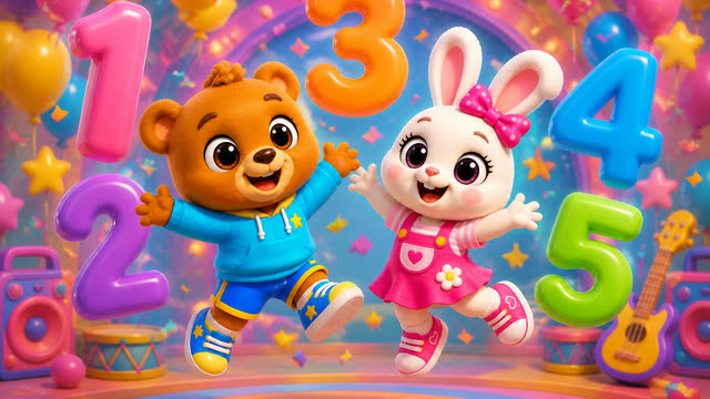 Scene 23 - Count With Me! 1 to 10 | Bubu & Berry Kids Song