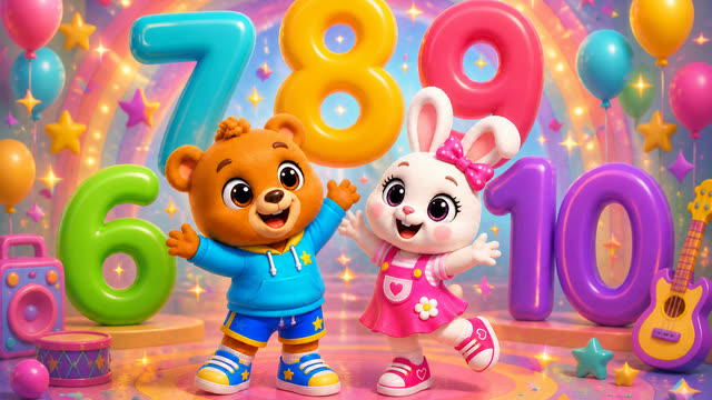 Scene 24 - Count With Me! 1 to 10 | Bubu & Berry Kids Song