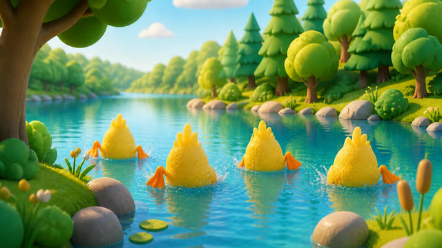 Scene 6 - Three Little Ducks