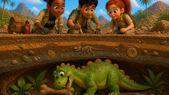 Scene 19 - Dinosaur Poop